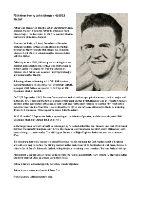 A preview of a PDF biography for Morgan, Arthur Henry John